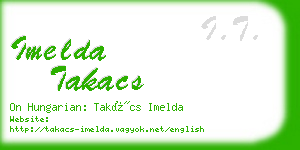 imelda takacs business card